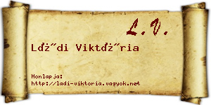 Ládi Viktória névjegykártya